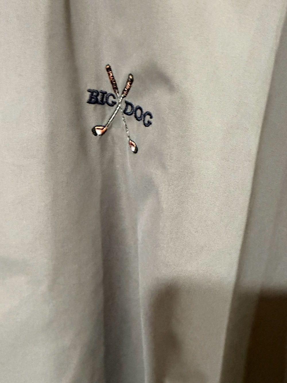 Big Dogs Men’s Gray Crew Neck Windbreaker Jacket size 3X - Picture 3 of 4